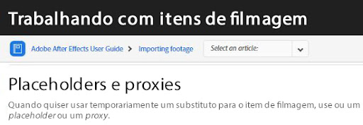 after effects- proxy